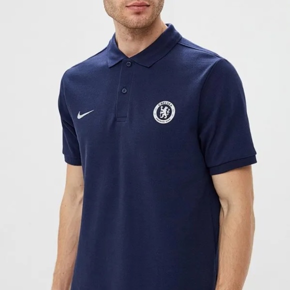 Nike Chelsea FC Polo AJ4080-455 (Navy/Silver) - Picture 2 of 2